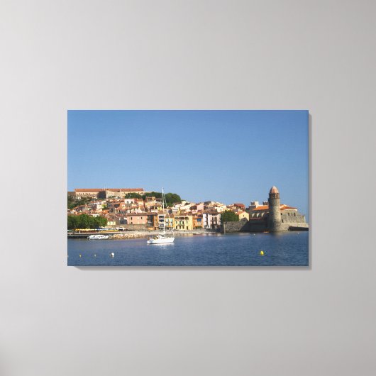 教会Eglise Notre Dame des Anges，私たちの女性2 キャンバスプリント (正面)