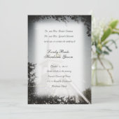 教会Mackinacの歴史的な石造り結婚式招待状 招待状 (スタンド正面)