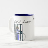 教化のナースのTシャツ及びギフト ツートーンマグカップ (正面左)