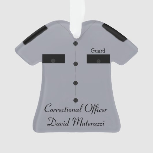 教化の役人のクリスマスのオーナメント オーナメント (正面)