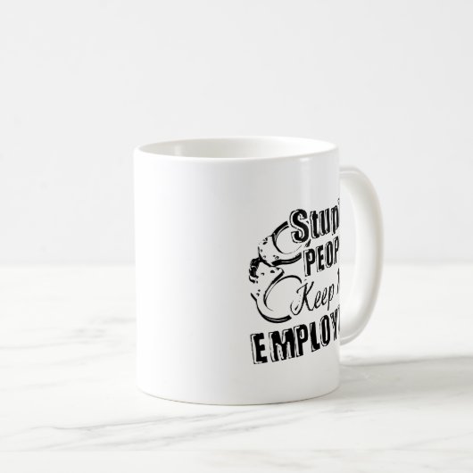 教化の役人の仕事のマグ コーヒーマグカップ (正面右)