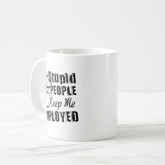 教化の役人の仕事のマグ コーヒーマグカップ (正面左)