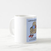 教化の役人の幸せな退職 コーヒーマグカップ (正面左)