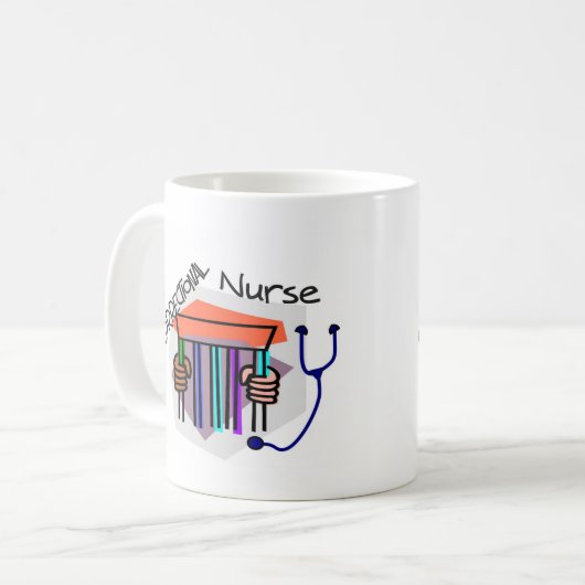 教化の(刑務所の刑務所の)ナース コーヒーマグカップ (正面左)