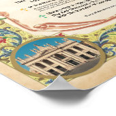 教区の有名饗宴の日の寛大なプラーク ポスター (角)