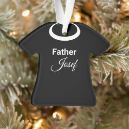 教区司祭の聖職者の聖職者の襟 オーナメント