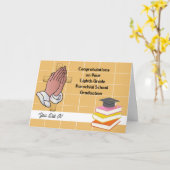 教区第八級卒業 カード (黄色い花)