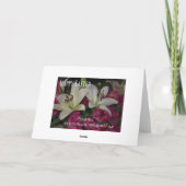 教女および家族のためのイースターカード シーズンカード (裏面)