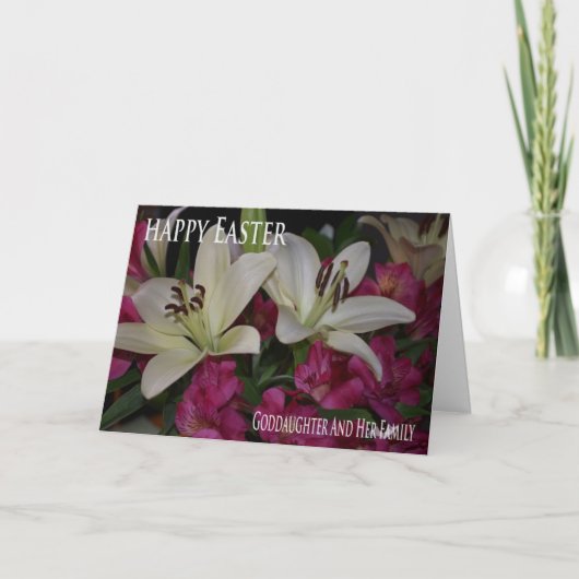 教女および家族のためのイースターカード シーズンカード (正面)