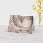 教女のためのバースデー・カード カード (黄色い花)