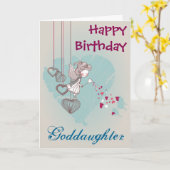 教女のバースデー・カード カード (黄色い花)