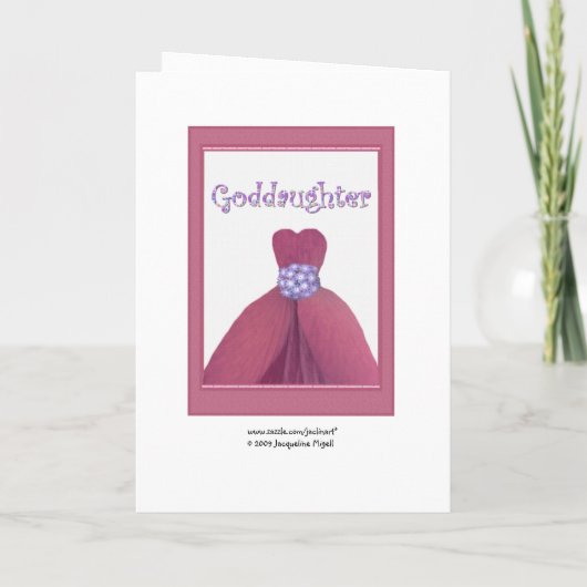 教女の新婦付添人のピンクの花の花弁の服 招待状 (裏面)