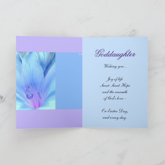 教女-ユリとのハッピーイースター シーズンカード (内部)