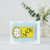 教室おもしろいでのバレンタイン機検疫 ポストカード (スタンド正面)