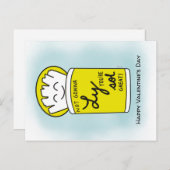 教室おもしろいでのバレンタイン機検疫 ポストカード (正面/裏面)