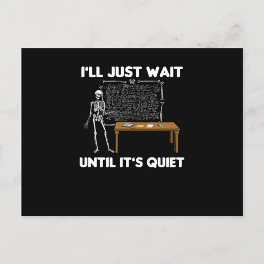 教室おもしろい先生教授声明 ポストカード (正面)