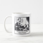 教室おもしろい漫画ストリップ – 先生ユーモア コーヒーマグカップ (左)