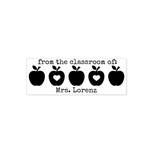 教室から先生スタンプパーソナライズされたを セルフインキングスタンプ (デザイン)