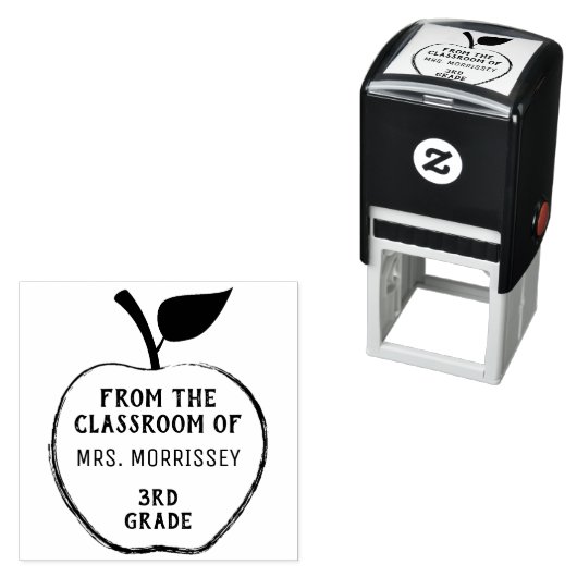 教室から | Appleグレード |パーソナライズされた | セルフインキングスタンプ (インサイチュ)