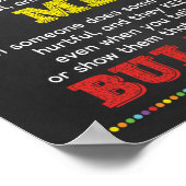 教室でのいじめアンチいじめか ポスター (角)