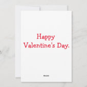 教室でのバレンタインカードの楽しみ シーズンカード (裏面)