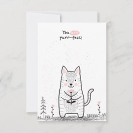 教室でのバレンタインデー ノートカード