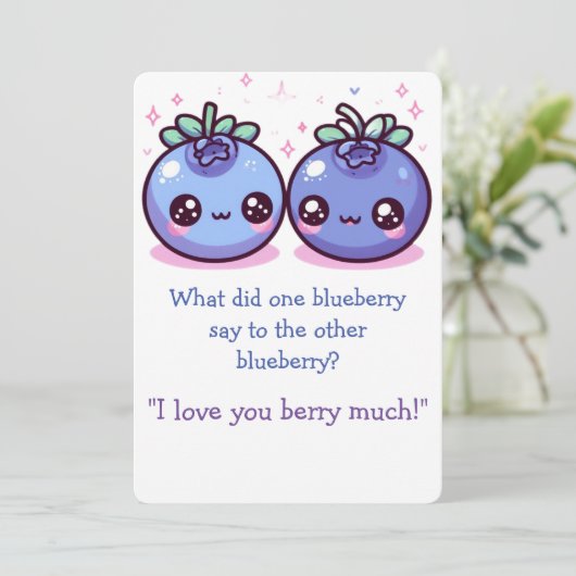 教室でのバレンタイン・ブルーベリーの楽しみ！ シーズンカード (スタンド正面)