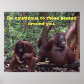 教室での礼儀 ポスター (正面)