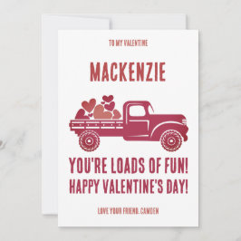 教室でバレンタインデーの楽しい友達 シーズンカード