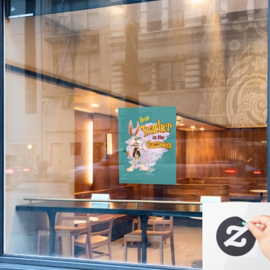 教室で一番の先生 ウサギ ウィンドウサイン (カフェ窓)