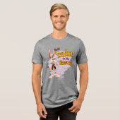 教室で一番の先生 ウサギ トライブレンドＴシャツ (正面全面)