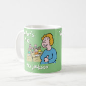 教室で白い先生 コーヒーマグカップ (正面左)