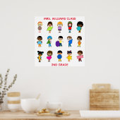 教室と先生ポスター ポスター (キッチン)