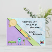 教室に配るバレンタインカード　月まで飛ばして シーズンカード (スタンド正面)