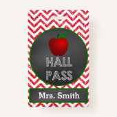 教室のためのAppleの先生のホールパス バッジ (正面)