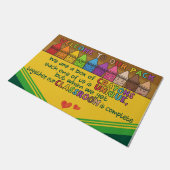 教室のドアマットへようこそ、おもしろい先生の贈り物 ドアマット (アングル)