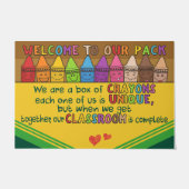 教室のドアマットへようこそ、おもしろい先生の贈り物 ドアマット (正面)