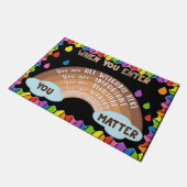 教室のドアマットへようこそ、おもしろい先生プレゼント ドアマット (アングル)