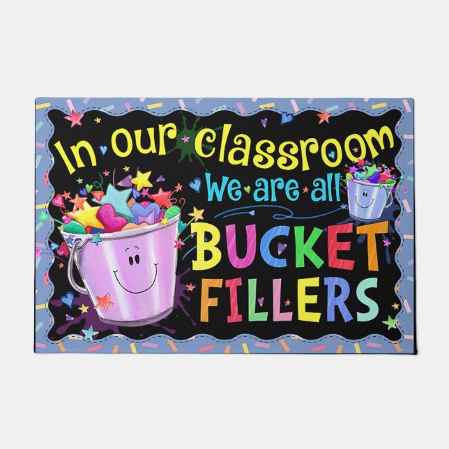 教室のドアマットへようこそ、おもしろい先生プレゼント ドアマット (正面)