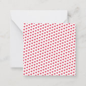 教室のバレンタインをスキップするアフリカ系アメリカ人の少女 ノートカード (裏面)