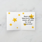 教室のバレンタインデーのカードを爆破 サンキューカード (内部)