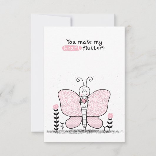 教室のバレンタインデー ノートカード (正面)