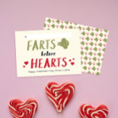 教室のバレンタイン前にハートの粗相な男の子 ノートカード