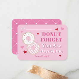 教室のバレンタイン素晴らしドーナツ ノートカード