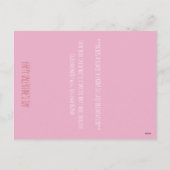 教室のバレンタイン シーズンポストカード (裏面)