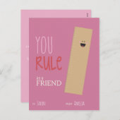 教室のバレンタイン シーズンポストカード (正面/裏面)