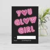教室のバレンタインYou Glow女の子ネオンサイン シーズンカード (スタンド正面)