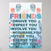 教室のポスター：友人 ポスター (正面)