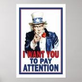 教室のポスター：注目してほしい ポスター (正面)