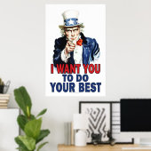 教室のポスター：自分で最高のす ポスター (ホームオフィス)